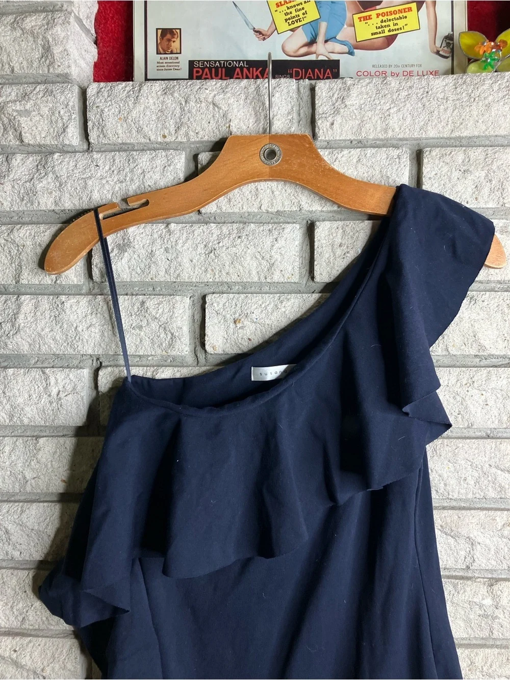 Susana Monaco One Shoulder Ruffle Dress